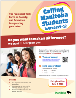 Calling Manitoba Students in Grades 9 to 12
