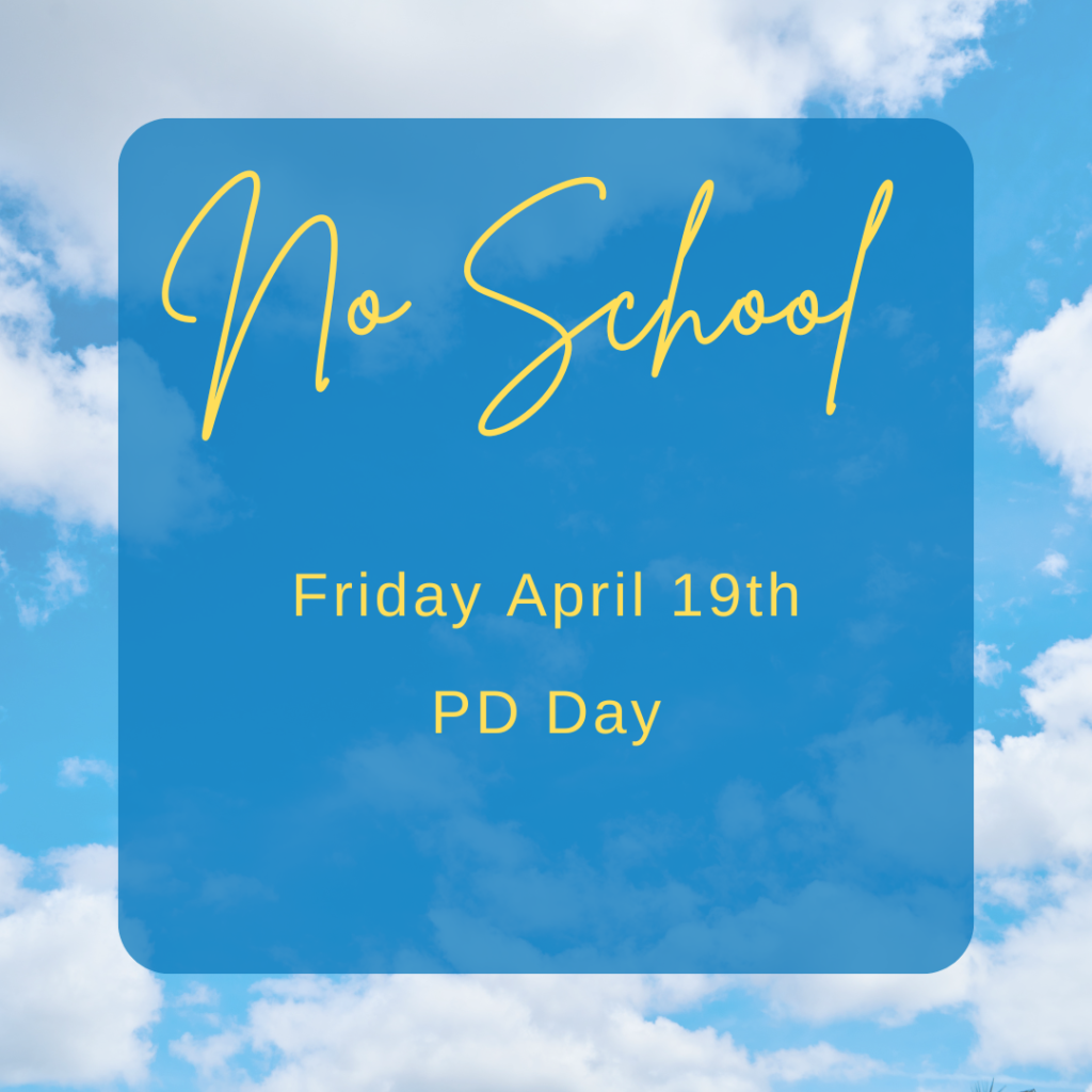 post. no school April 19th